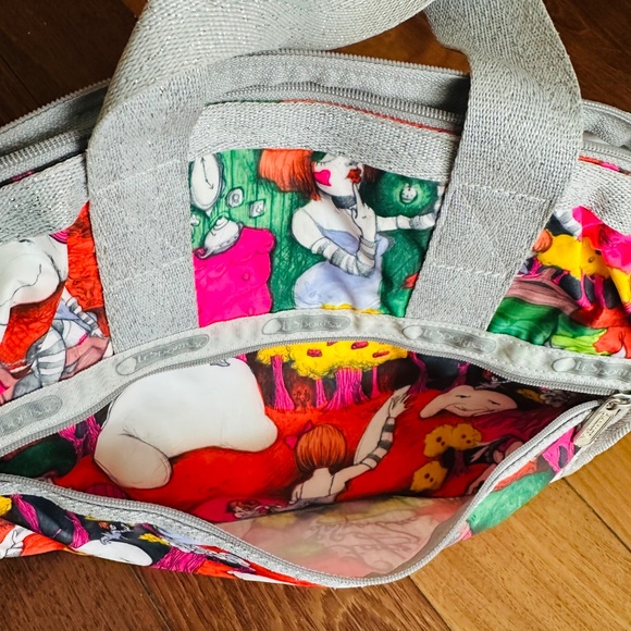 LeSportsac collab with French Artist FAFI Satchel Bag - Picture 3 of 7